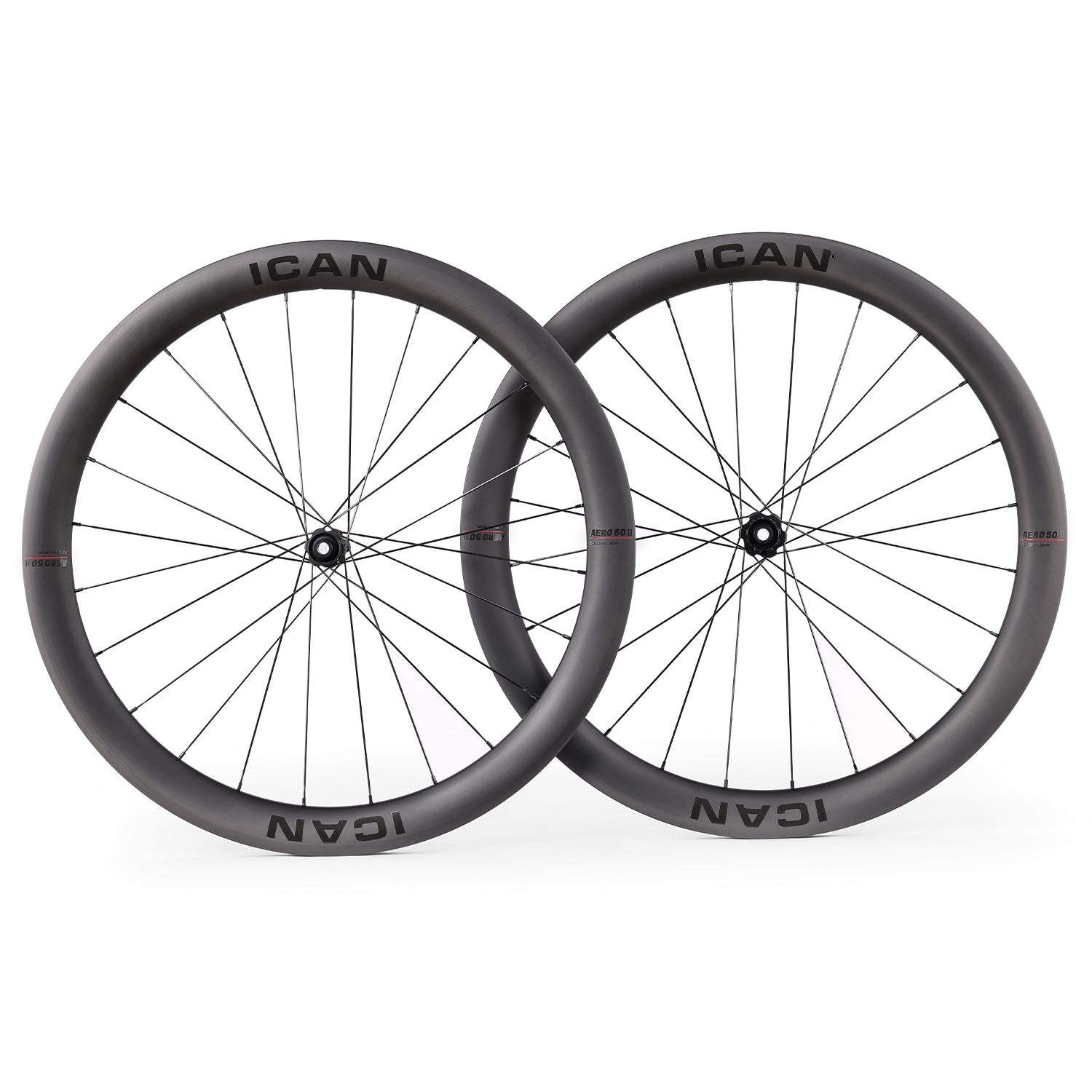 ICAN AERO 50 II disc wheels 23mm width with DT240EXP 36T