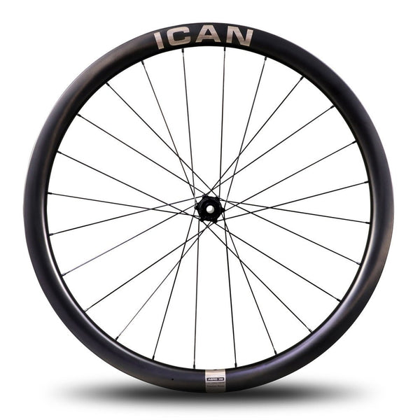 ICAN Carbon Disc Road Bike Wheels AERO 38 Disc 21mm Inner Width