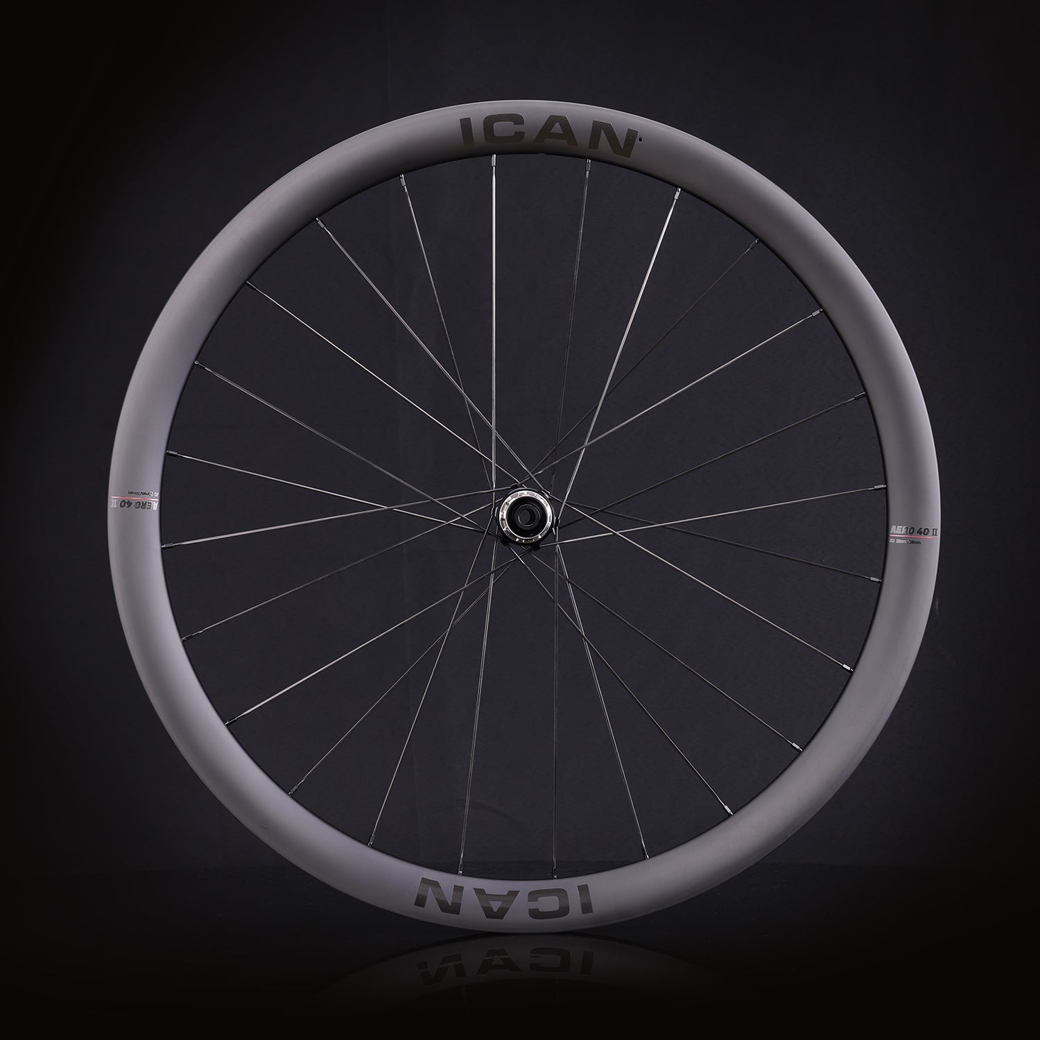 ICAN AERO 40 II disc wheels with upgraded rim profile and D91 hubs
