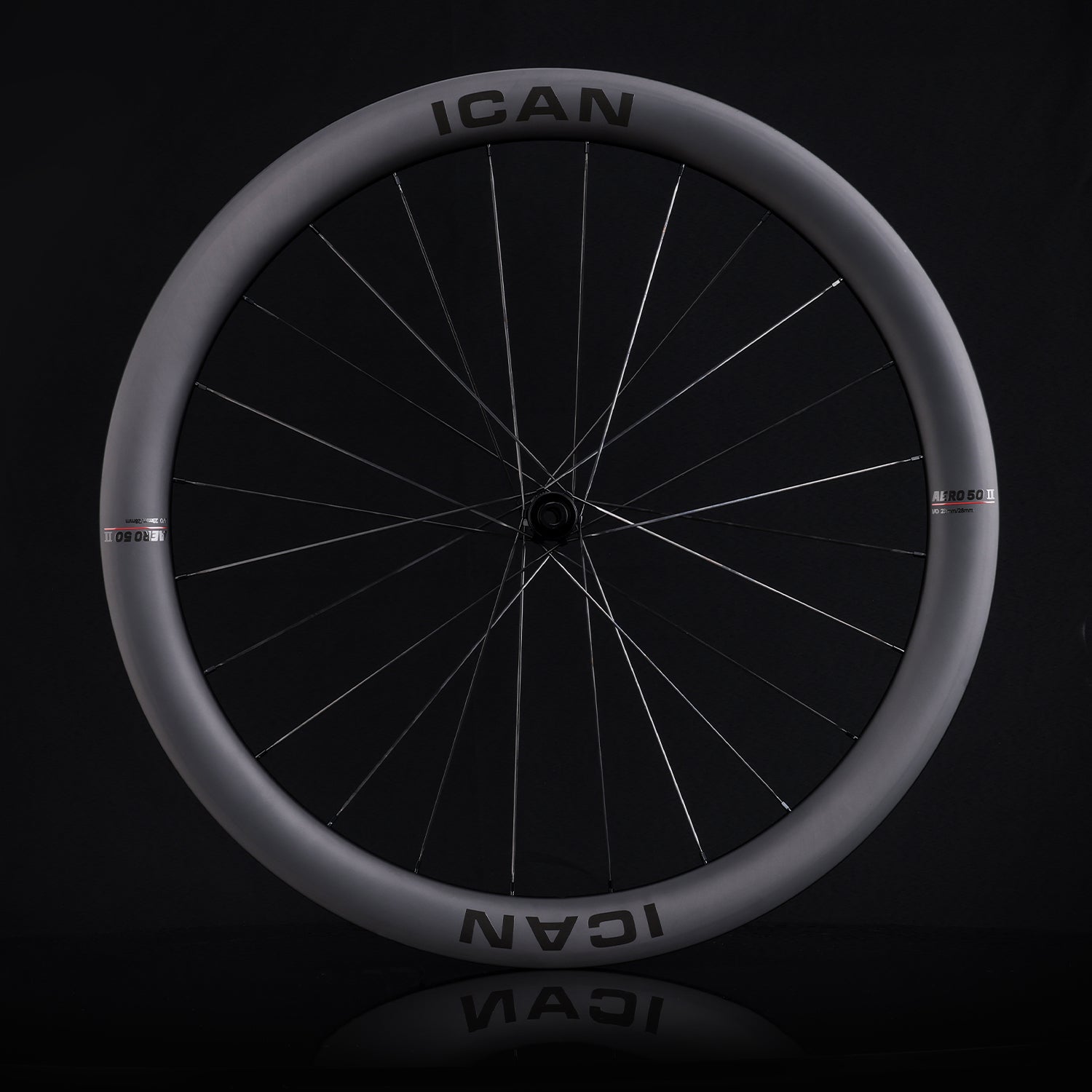 ICAN AERO 50 II disc wheels with upgraded rim profile and D91 hubs