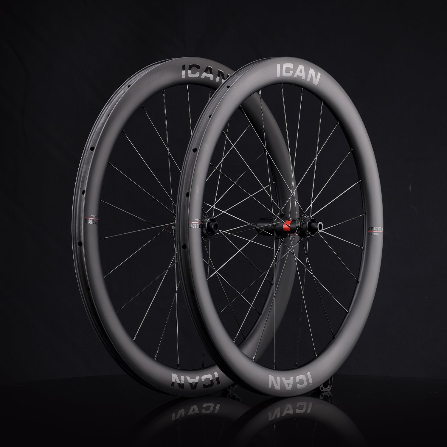 ICAN AERO 50 II disc wheels 23mm width with DT240EXP 36T 