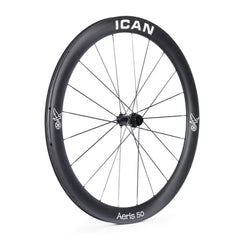 ICAN Aeris 50 disc carbone spoke wheelset 45T ratchet