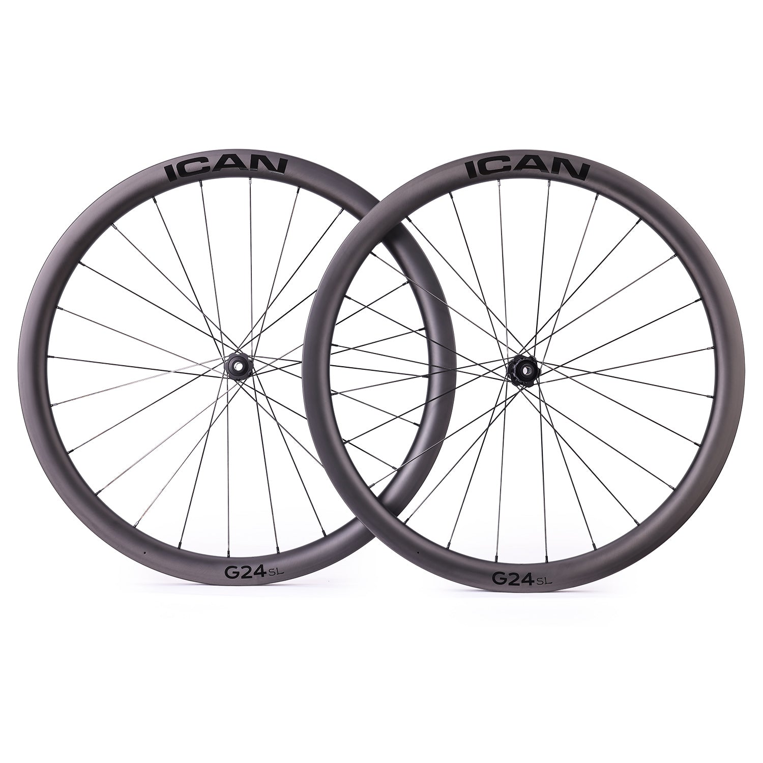 ICAN hooked gravel wheels 70C G24 SL with DT Swiss hubs