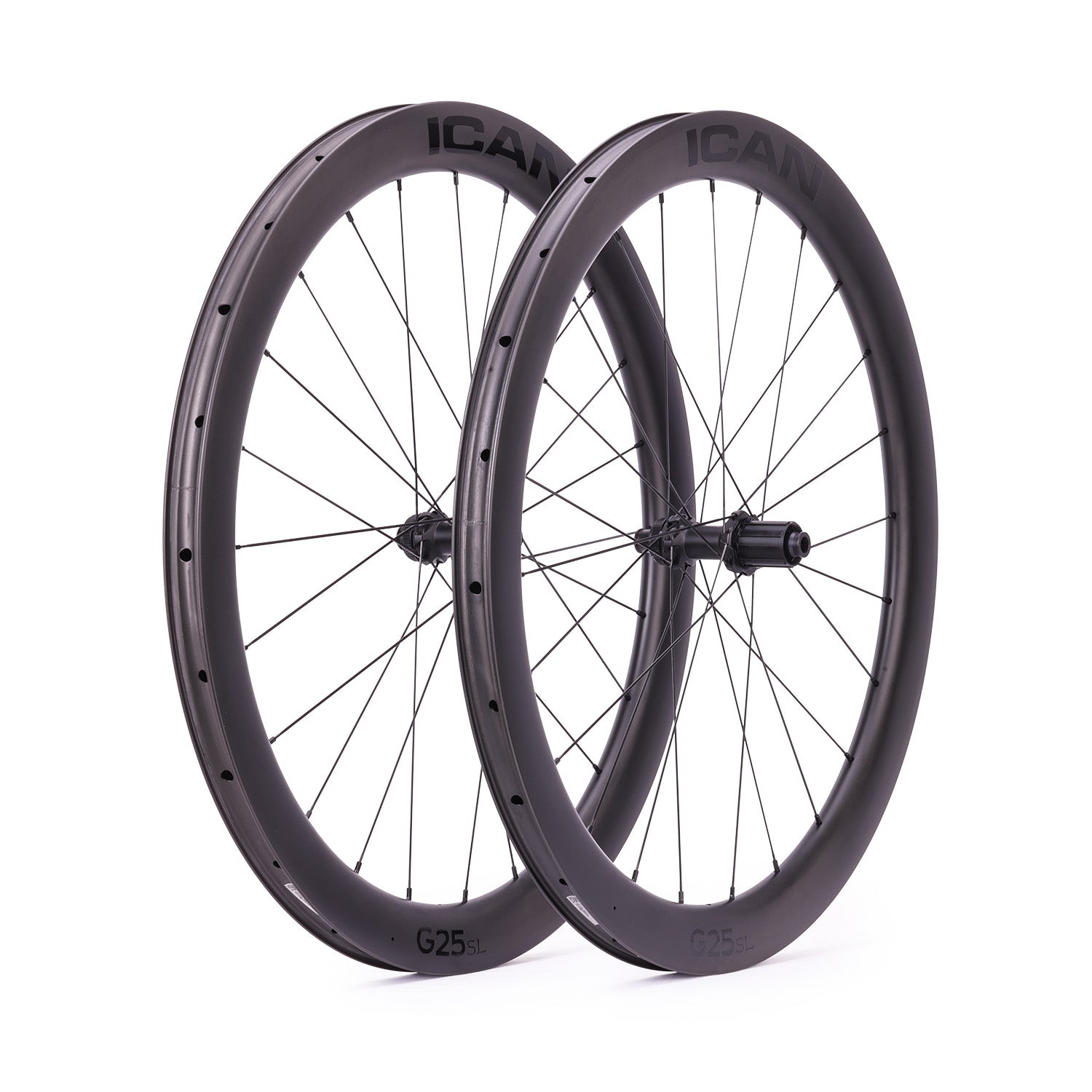 ICAN 700C G25 SL gravel wheels with DT Swiss hubs