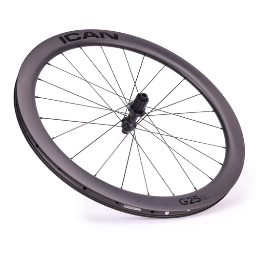 ICAN 700C G25 SL gravel wheels with DT Swiss hubs