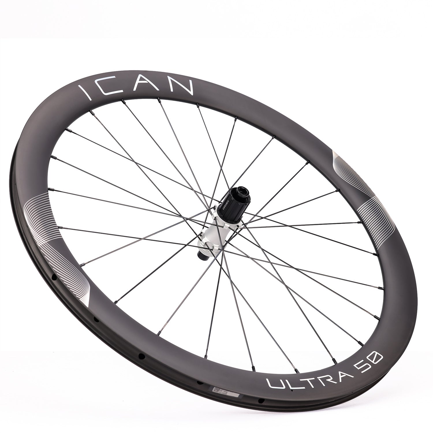 ICAN UTRA 50 disc road bike wheels with ceramic bearings
