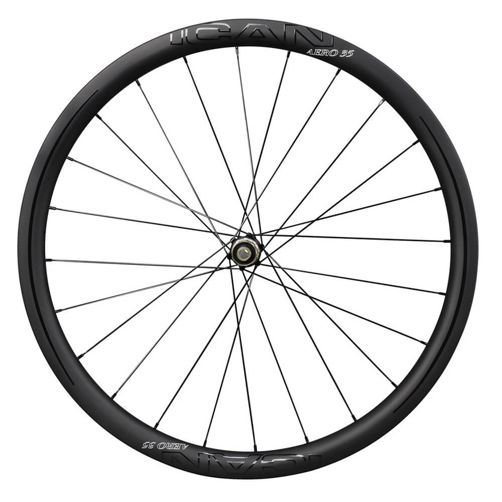 ICAN Carbon Disc Road Bike Wheels AERO 35 Disc